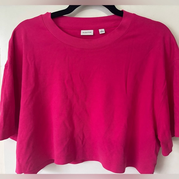 Babaton Pegasus Waist T-Shirt hot pink - Picture 1 of 4